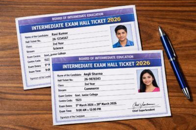 Intermediate Exam Hall Tickets 2026 to Be Released on February 13